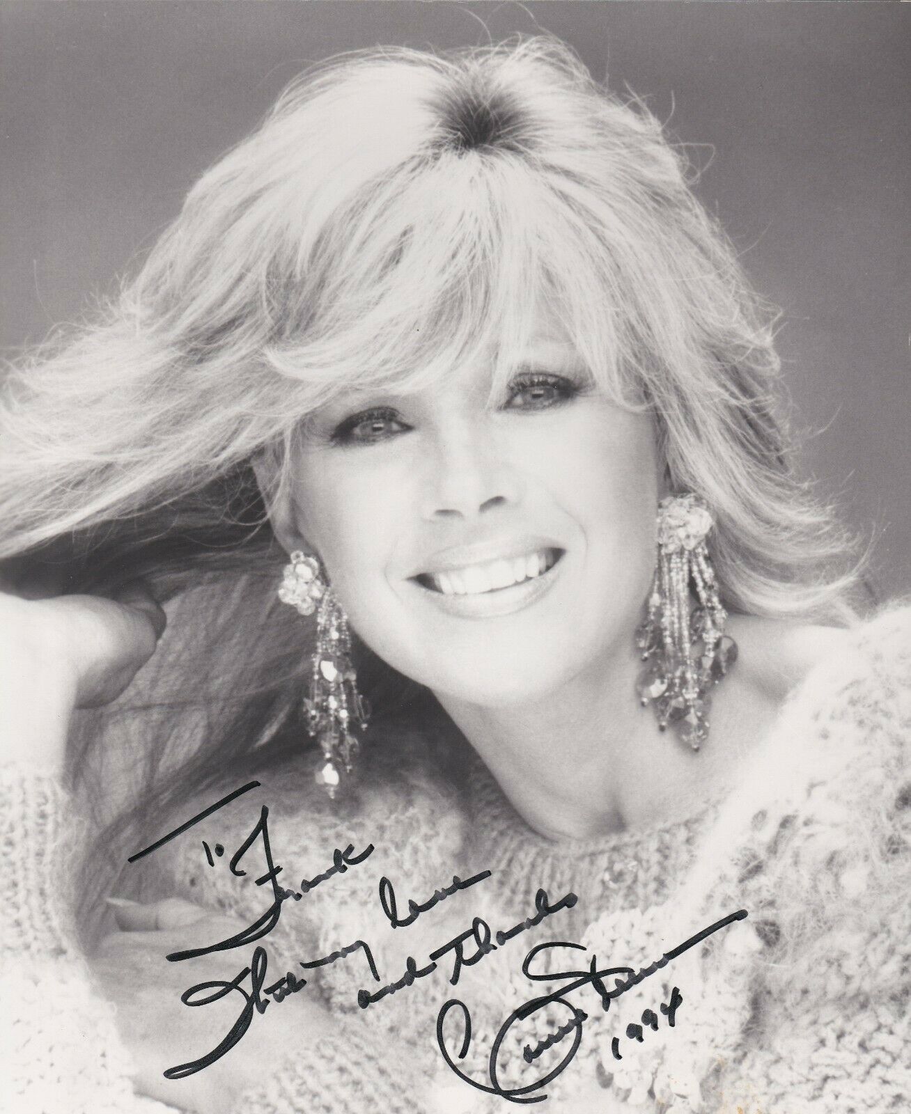Connie Stevens Actress / Songstress (77 Sunset Strip) Signed B&w 8x10