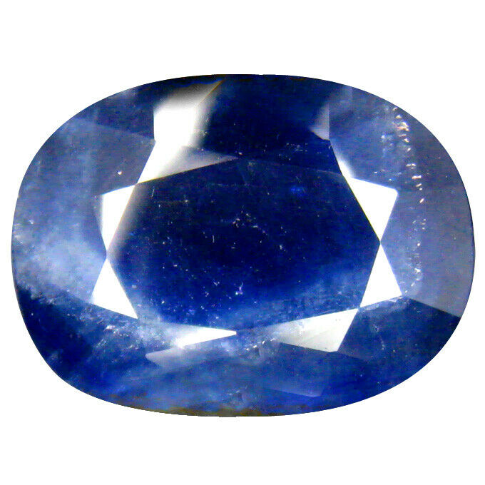 7.96 Ct "aig" Certified 100% Natural Vivid Blue Heated Sapphire