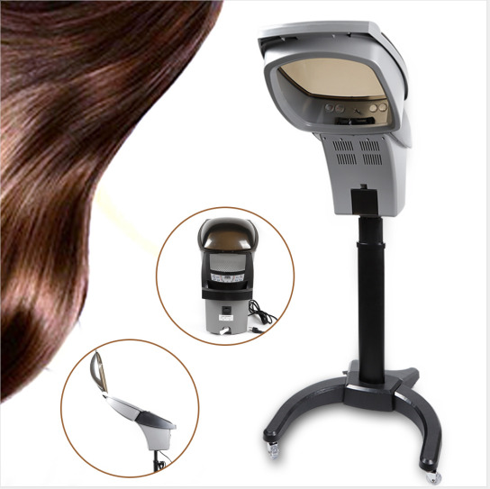 Salon Ultrasonic Ozone Hairdresser Hair Dye Steamer Treatment Machine &2pcs Hood