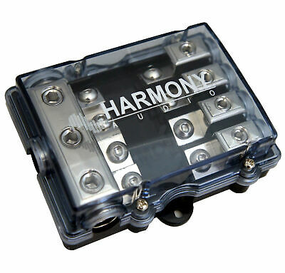 Harmony Audio HA-MIDIFD4 Car 4-Way Mini ANL MIDI Fused Distribution Block - New