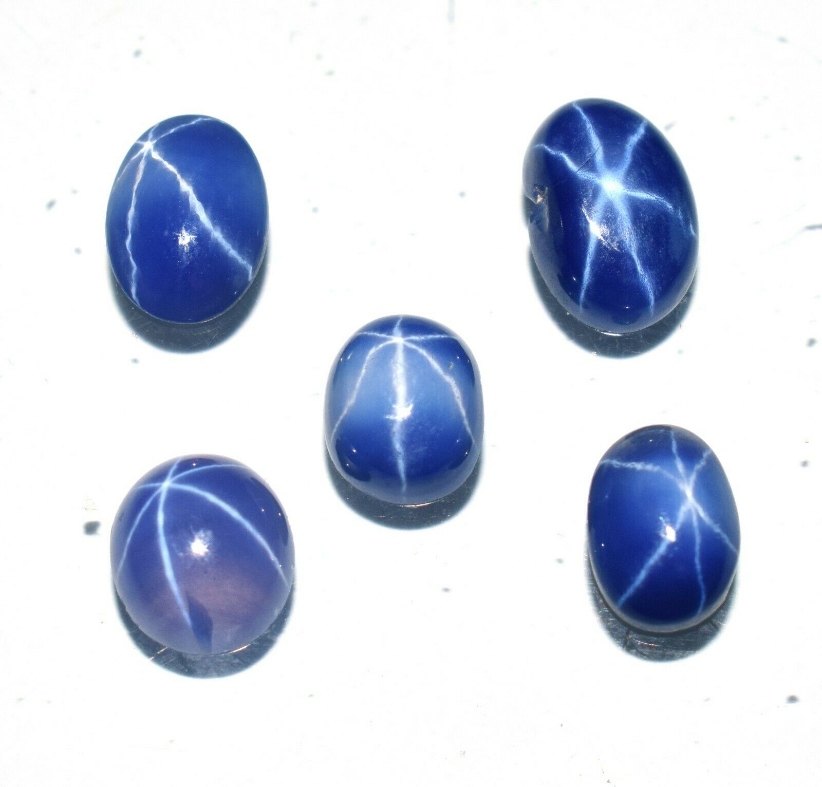 Natural Blue Sapphire Star 6 Ray 8.30 Ct Oval Shape Loose Gemstone For Jewelry