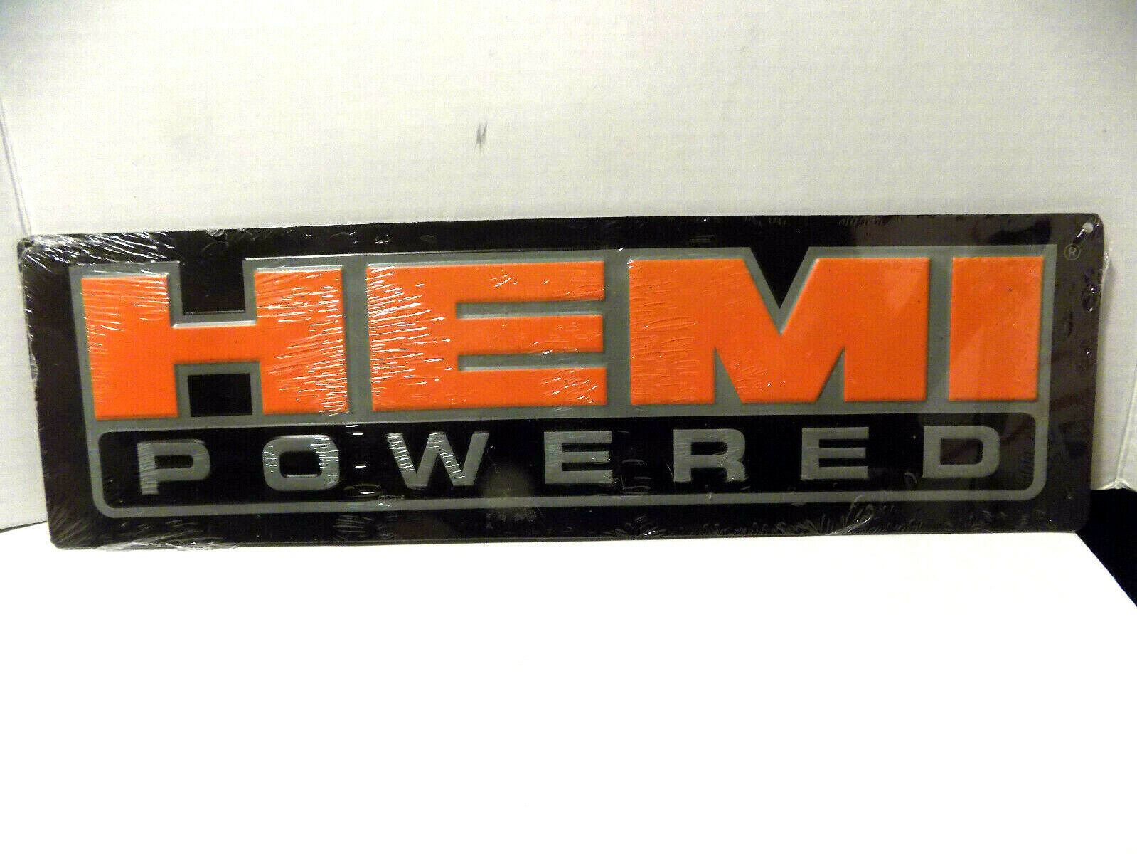 Hemi Powered Embossed Metal Sign 5.5