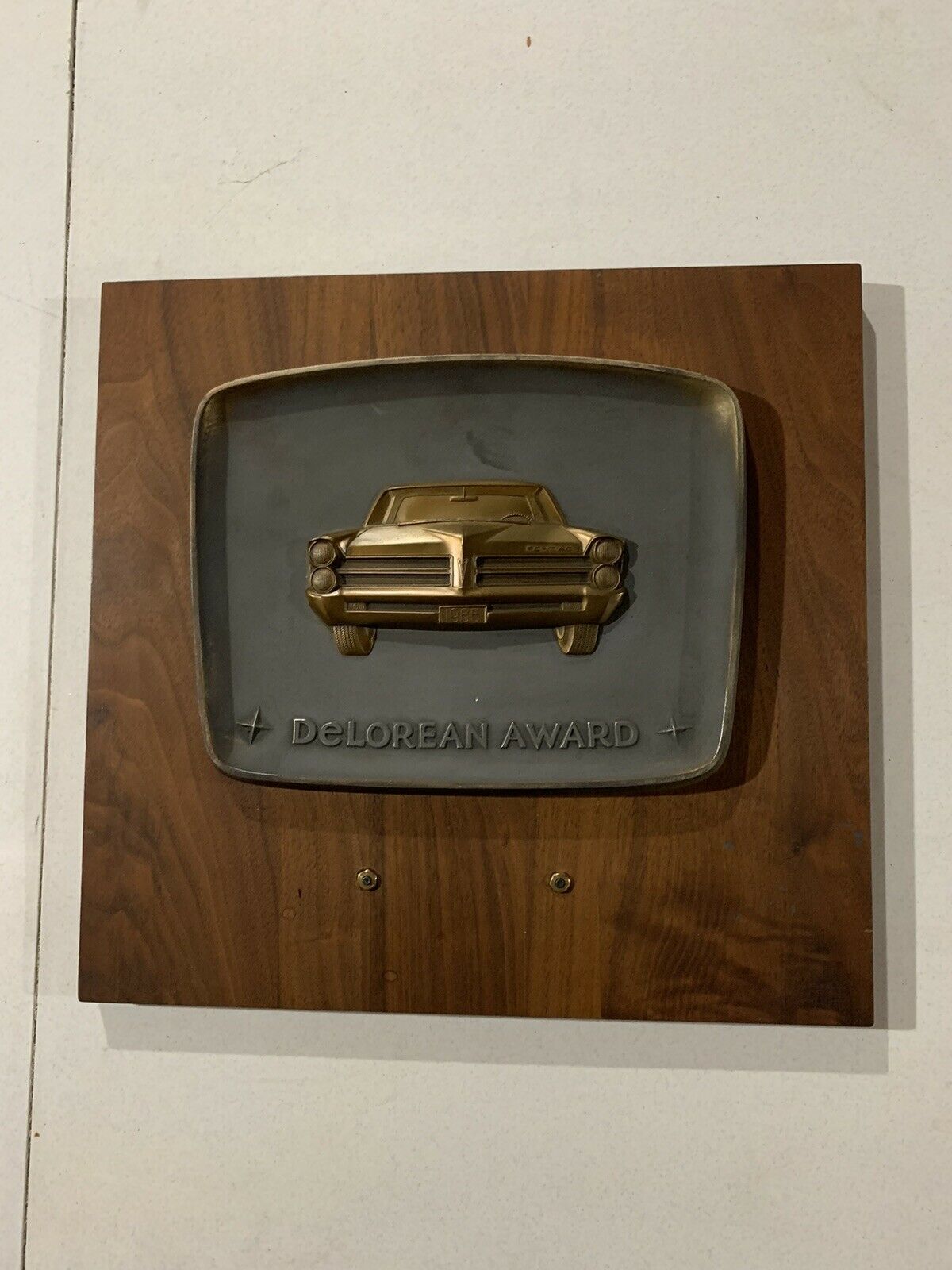 1965 Pontiac Gto Delorean Sales Awards Plaque