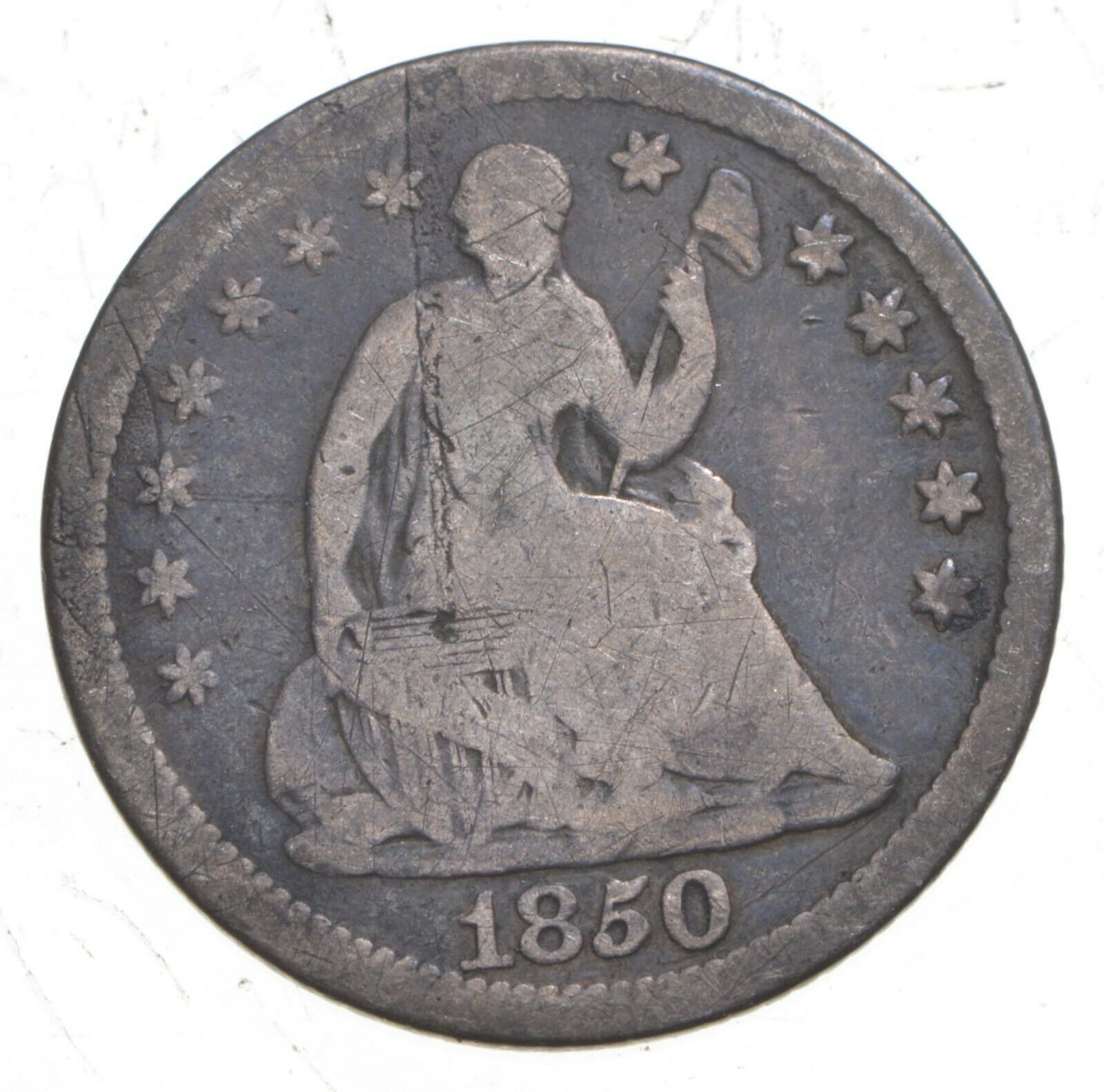 1850 Seated Liberty Half Dime - Walker Coin Collection *283