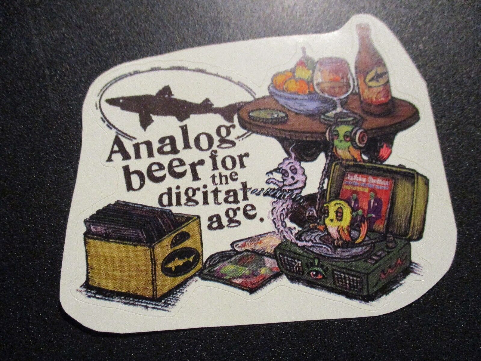 MARQ SPUSTA Dogfish Head Analog Beer Record Store Day STICKER Art from poster