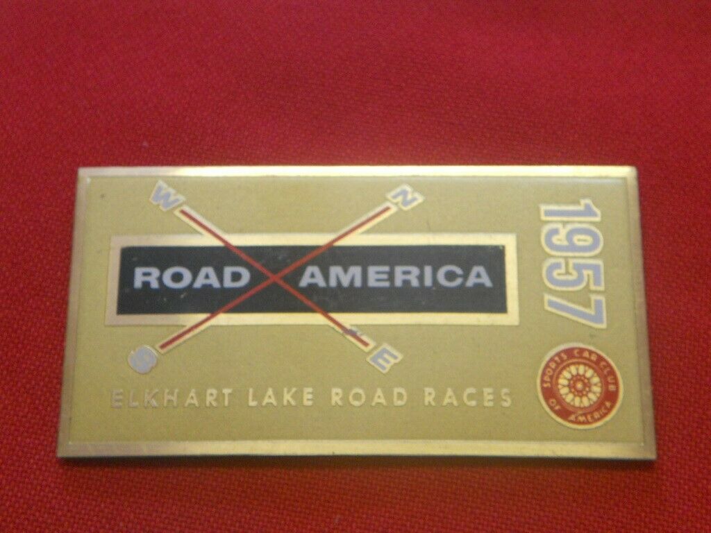 Rare 1957 Road America Elkhart Lake Road Races Sports Car Club Of America