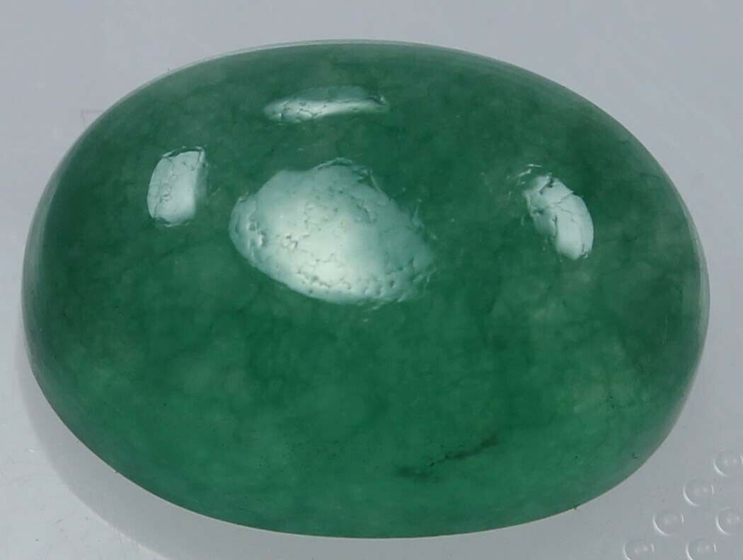 9.05Ct Natural  Beautiful Green Loose Colombian Emerald Cabochon Oval Gemstone