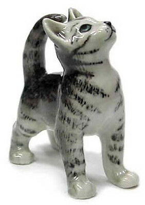 ➸ Northern Rose Miniature Figurine Grey Tiger Cat