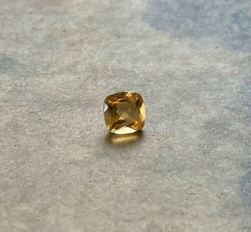 .54 carat Yellow Loose Gemstone 5 mm Cushion Cut - Registers as Sapphire